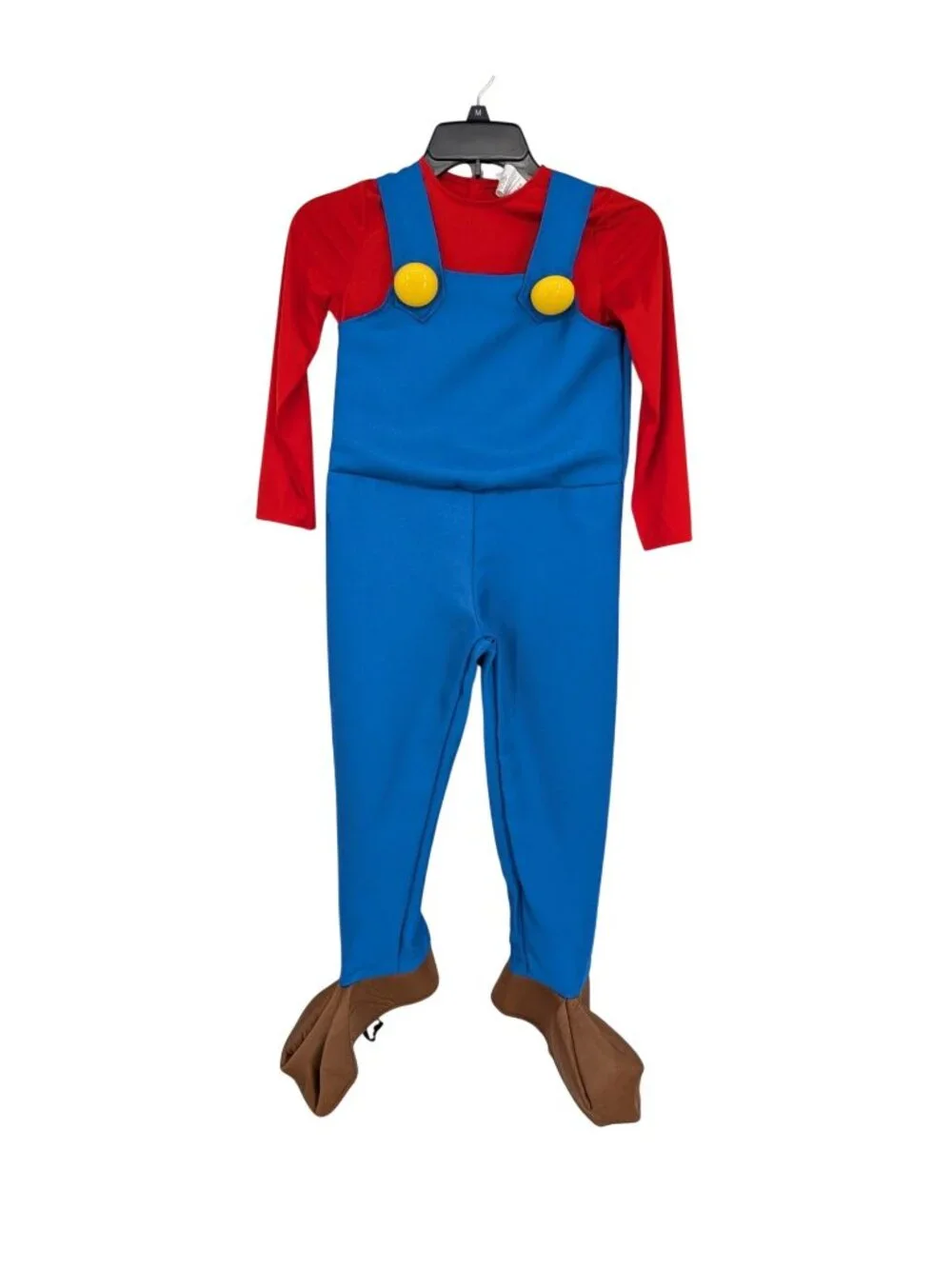 Nintendo Super Mario Kids Costume Jumpsuit Hat Glover Foot Cover Disguise Small